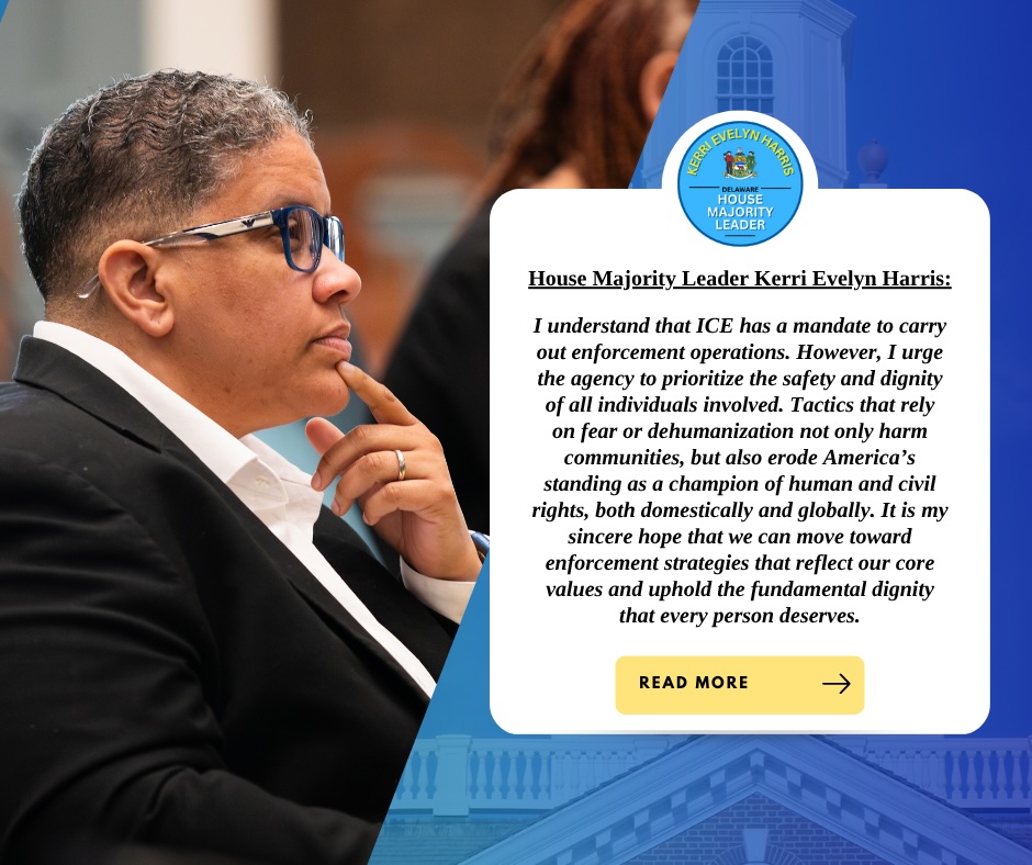 Majority Leader Harris’ Statement on Proactive Public Safety Bills to Protect Delawareans from Harm & Federal Overreach